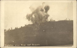 Explosion Einer Mine Auf Vauquois Postcard