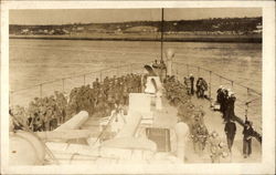 Soldiers on Ship Postcard