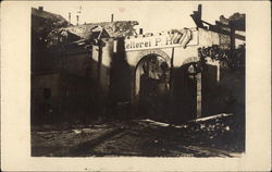 Bombed Out Building Postcard