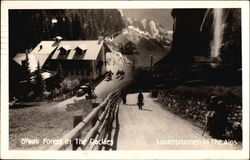 Brook Forest in the Rockies & Lauterbrunnen in the Alps Colorado Postcard Postcard