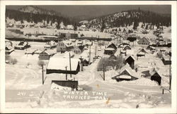 Winter Time Truckee, CA Postcard Postcard