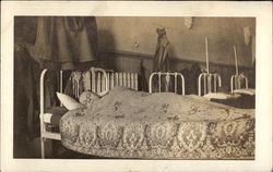 Man in Bed Postcard