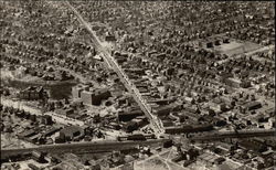 Aerial View of Rutherford Postcard