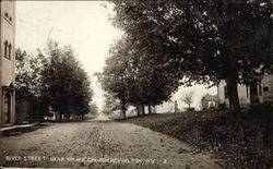 River Street near the M.E. Church Heuvelton, NY Postcard Postcard