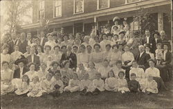 Portrait of Large Group of People Postcard