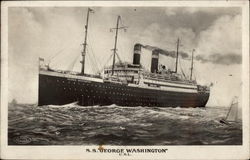 S. S. George Washington Cruise Ships Postcard Postcard