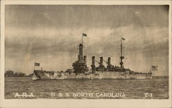 USS North Carolina Postcard