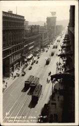 Market St. From 4th St San Francisco, CA Postcard Postcard