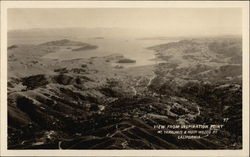 View from Inspiration Point Orinda, CA Postcard Postcard