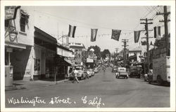 Washington Street Sonora, CA Postcard Postcard