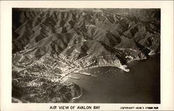 Aerial View of Avalon Bay Santa Catalina Island, CA Postcard Postcard