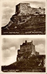 Duart Castle, Before & After Restoration Postcard