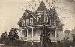 View of Victorian Home Buildings Postcard Postcard