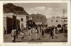 Main Street in Aden Crater, Yemen Middle East Postcard Postcard