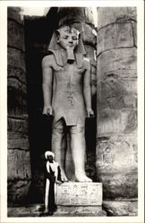 Statue of Ramses II Luxor, Egypt Africa Postcard Postcard