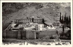 Aerial View of Holy Convent Sinai, Egypt Africa Postcard Postcard