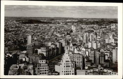 Panoramic View of City Sao Paulo, Brazil Postcard Postcard