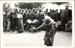 Africa: A Festive Dance - a Time of Making Religious Sacrifices and Much Palm Wine Drinking Postcard Postcard