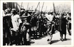 Forming the Homeguard for a Parade Postcard