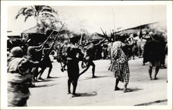 Africa - Firing Guns Postcard Postcard