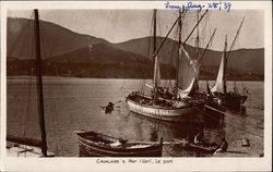 View of Port and Boats Cavalaire-sur-Mer, France Postcard Postcard