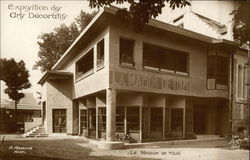 La Maison de Tous - The Art Deco Exposition Paris, France 1925 Exposition des Arts Decoratifs Postcard Postcard