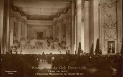 Fete de Nuit - L'Escalier Monumental du Grand Palais Paris, France 1925 Exposition des Arts Decoratifs Postcard Postcard