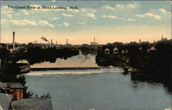 The Grand River North Lansing, MI Postcard Postcard