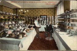 Section of a sample room in Hotel Loyal (Fireproof) Omaha, NE Postcard Postcard