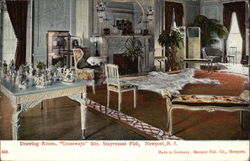 Drawing room, "Crossways" Mrs. Stuyvesant Fish Newport, RI Postcard Postcard