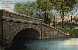 Arch Bridge, Roger Williams Park Postcard