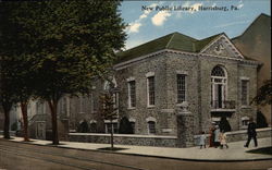 New Public Library Harrisburg, PA Postcard Postcard