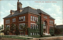 Emerson School Portland, ME Postcard Postcard