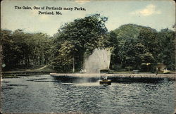 The Oaks, one of Portlands many parks Postcard