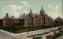 John Hopkins Hospital Postcard