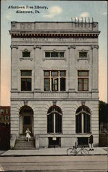 Allentown Free Library Pennsylvania Postcard Postcard