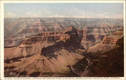 After a storm - across the canyon from Pima Point Grand Canyon National Park Postcard Postcard