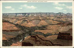 Grand Canyon, Arizona, from Hopi Point Grand Canyon National Park Postcard Postcard