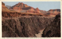 Granit Gorge from Bright Angel Trail Postcard