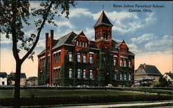 Saint Johns Parochial School Canton, OH Postcard Postcard