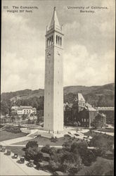 The Campanile, Height 307 feet - University of California Postcard