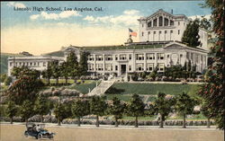 Lincoln High School Los Angeles, CA Postcard Postcard