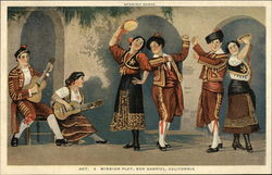 Spanish Dance in Act 2 Mission Play San Gabriel, CA Postcard Postcard