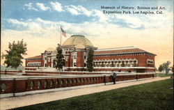 Museum of History, Science and Art, Exposition Park Los Angeles, CA Postcard Postcard