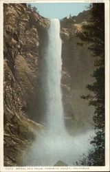 Bridal Veil Falls Yosemite National Park Postcard Postcard