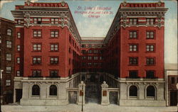 St. Luke's Hospital at Michigan Avenue and 14th Street Chicago, IL Postcard Postcard