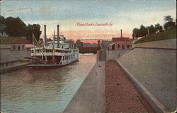 Canal Locks Louisville, KY Postcard Postcard