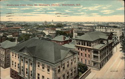 Bird's Eye View from St. Michael's Church Charleston, SC Postcard Postcard