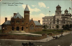 Cossit Library and Custom House Memphis, TN Postcard Postcard