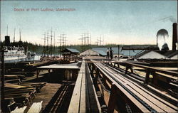 Docks at Port Ludlow Washington Postcard Postcard